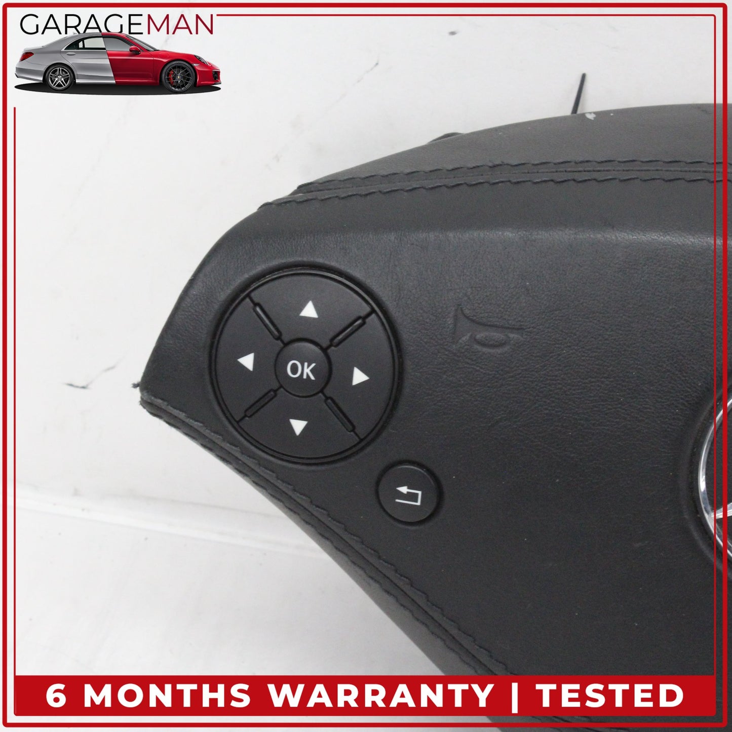 2010-2014 Mercedes W221 S400 Front Left Side Steering Wheel Airbag Black OEM