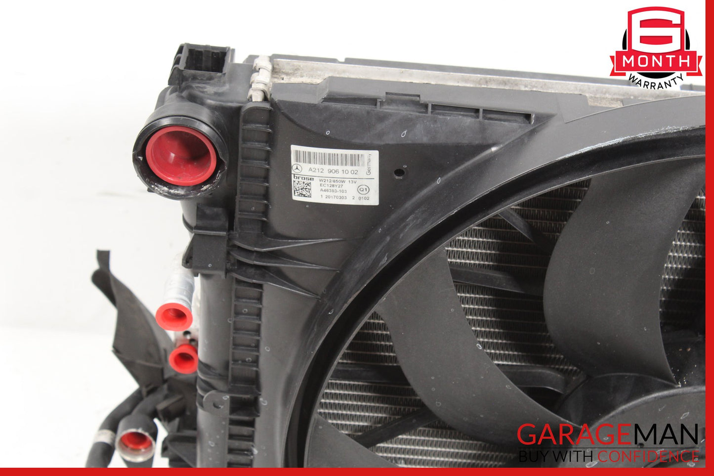 2012-2018 Mercedes W218 CLS550 Radiator Cooling Fan Motor Assembly OEM