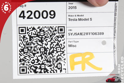 2012-2015 Tesla Model S Front Right Passenger Side Door Shell 6006622E0H OEM