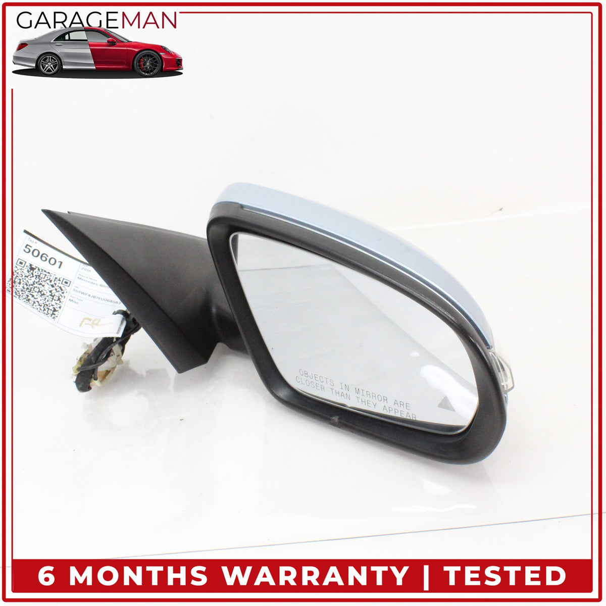 2015-2016 Mercedes W205 C300 Front Right Door Rear View Mirror w/ Blind Spot OEM