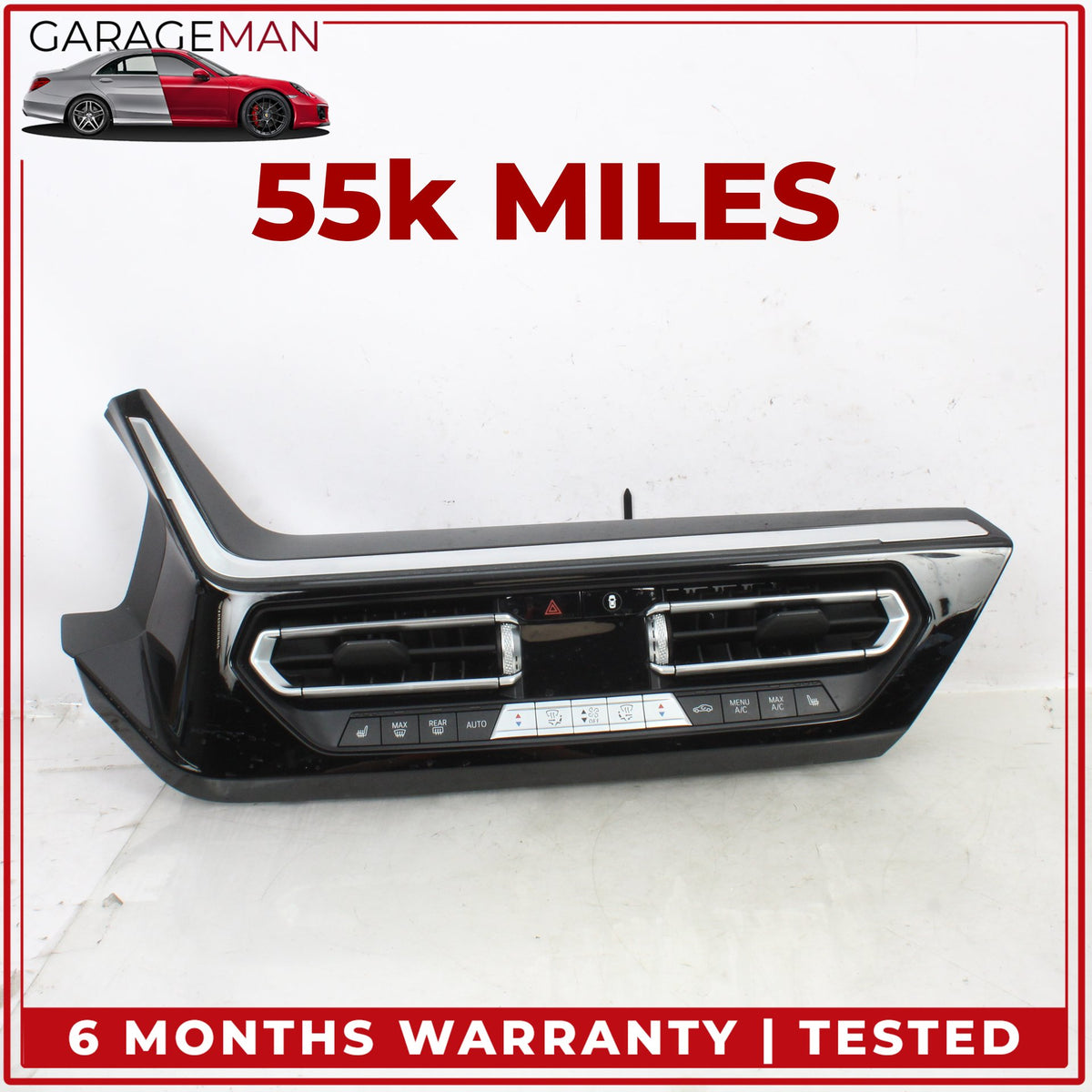 2019-2026 BMW Z4 G29 Dash AC Air Vent Grille Climate Control Panel w/ Trim OEM