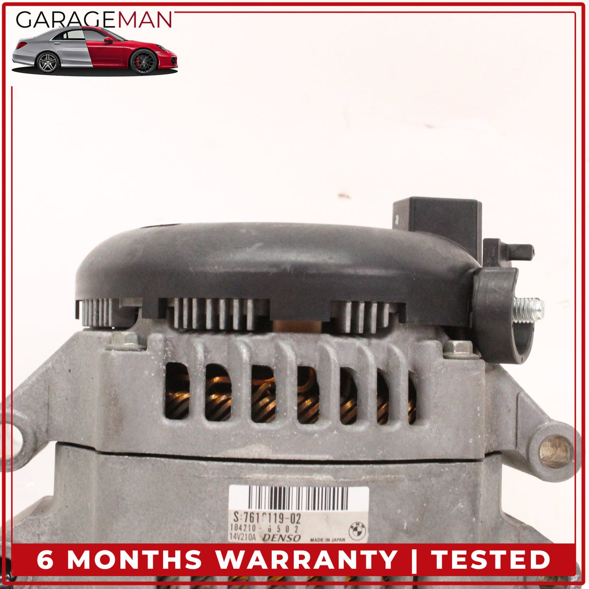 2012-2019 BMW 640i X3 X4 X5 X6 Alternator Generator 14V 210A Denso 7616119 OEM