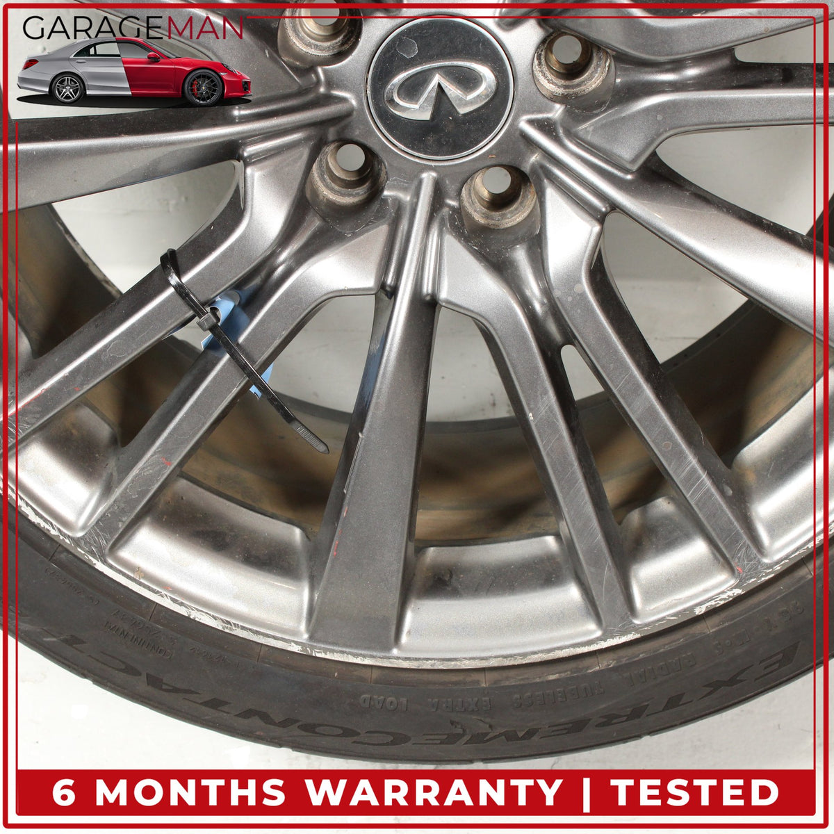 2014-2024 Infiniti Q50 V37 Front or Rear Wheel Rim w/ Tire 9Jx19 D0C004HK9C OEM
