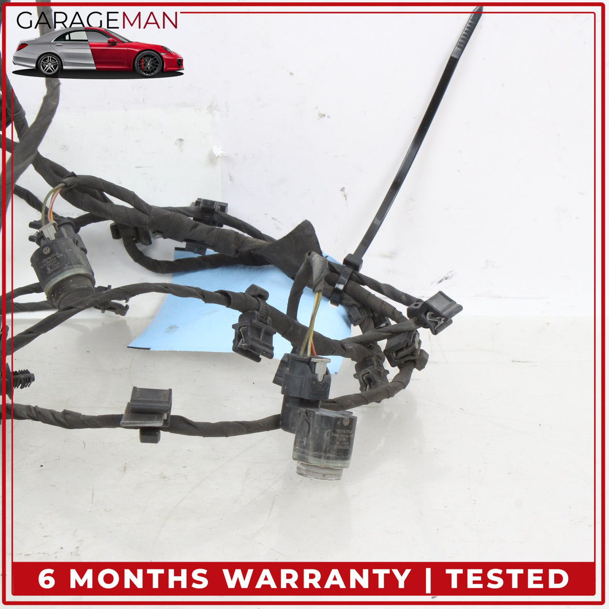2015-2018 Audi A8 S8 Front Bumper Parking Sensor w/ Wire Harness 4H0971095AS OEM