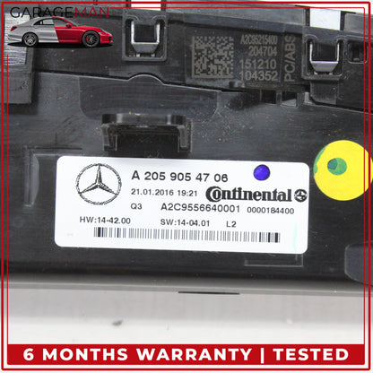 2015-2020 Mercedes W205 C300 A/C Heater Climate Control Switch 2059054706 OEM