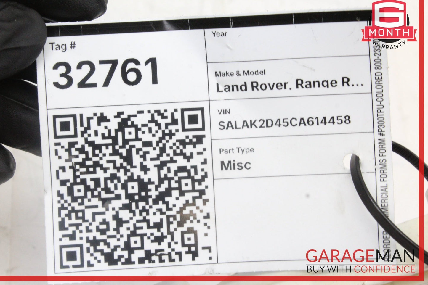 2010-2016 Land Rover LR4 Rear Left Window Regulator Motor AH2214B555AA