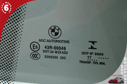 2017-2020 BMW 430i F36 Rear Left Door Window Glass 7309727