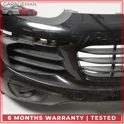 2015-2018 Porsche Cayenne 958 Front Bumper Cover Assembly Black OEM