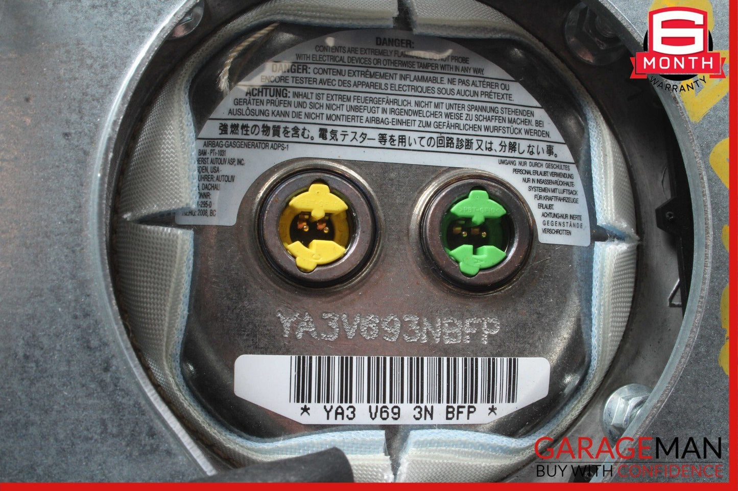 03-12 Mercedes E320 CLK350 G500 G55 AMG Steering Wheel Airbag Air Bag Assembly