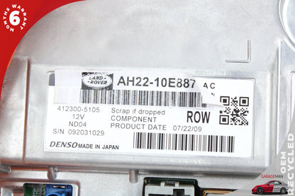 2010-2013 Land Rover LR4 SUV Front Dash Display Screen Monitor AH2210E887AC OEM