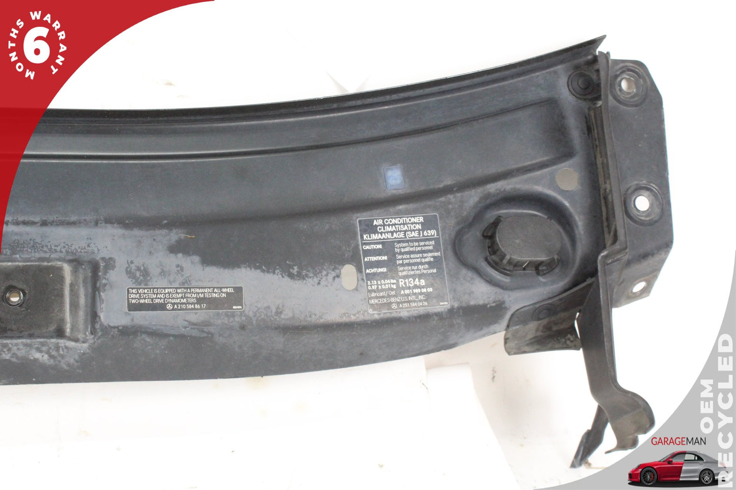 2006-2012 Mercedes W164 ML350 Upper Radiator Core Support Bar 1646200486 OEM