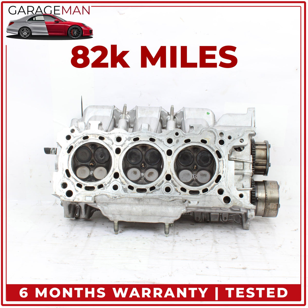 2017-2024 Infiniti Q50 Q60 3.0L V6 Left Driver Side Cylinder Head 110904HK0A OEM