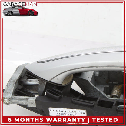 2009-2019 BMW 740i Right Passenger Side Exterior Door Handle Silver Metallic OEM