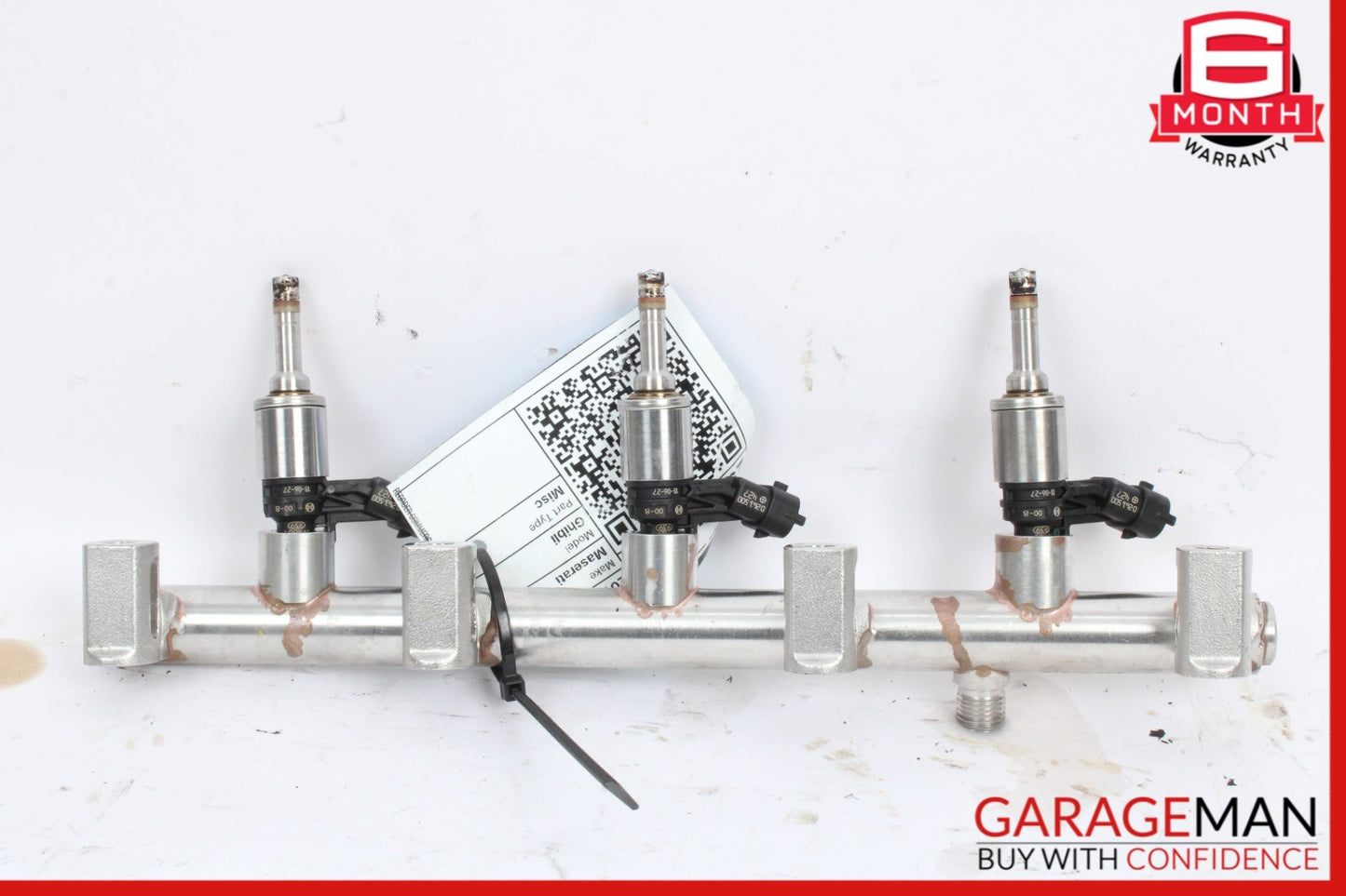 2014-2020 Maserati Ghibli M157 Right Fuel Rail w/ Injectors 000283629 OEM