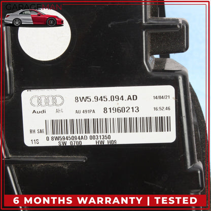 2020-2025 Audi A4 S4 Rear Right Side Inner LED Tail Light Lamp 8W5945094AD OEM