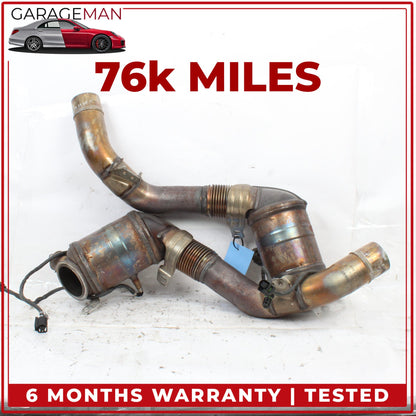 2010-2015 BMW 650i 550i 4.4L V8 Left and Right Side Exhaust Downpipe 7618674 OEM