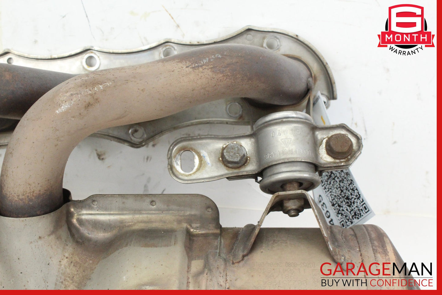 2014-2016 Porsche Cayman 981 Right Side Exhaust Manifold Catalytic Converter OEM