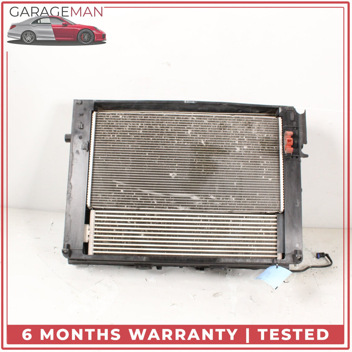 2012-2019 BMW 650i F13 Engine Radiator Cooling Fan Motor Assembly OEM