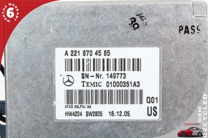 07-14 Mercedes-Benz S550 W221 Voice Communication Control Module 2218704585