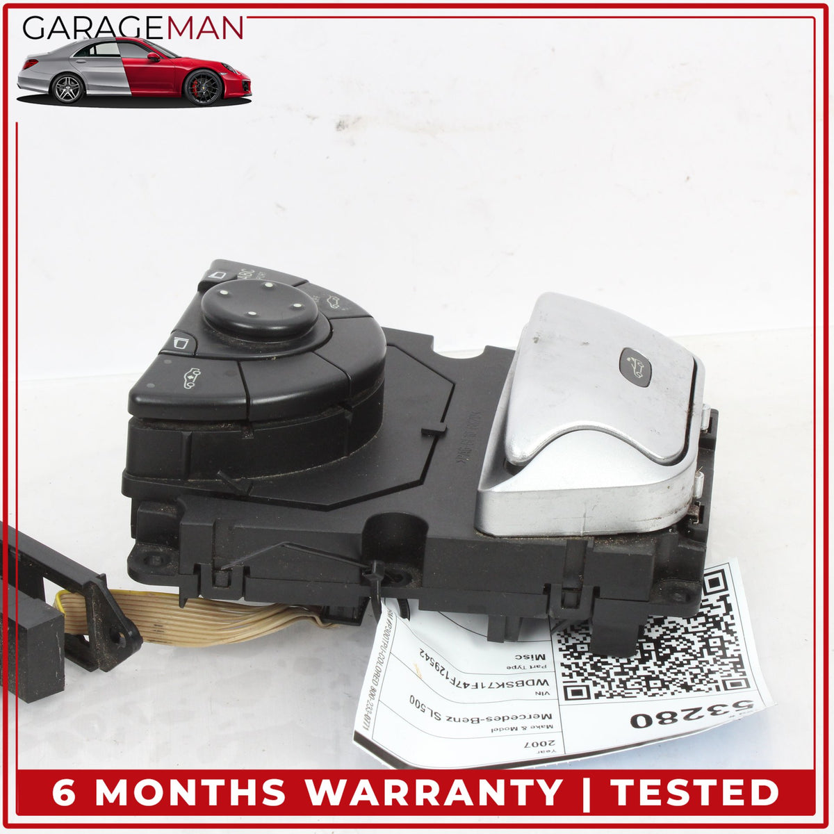 2007-2012 Mercedes R230 SL500 Convertible Top Roof ABC Mirror Control Switch OEM