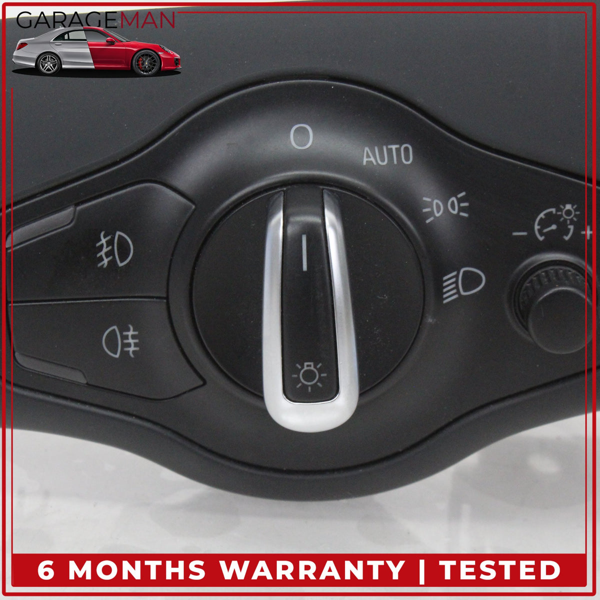 2009-2016 Audi A4 Front Left Headlight Control Switch w/ Trim 8K0941531AS OEM