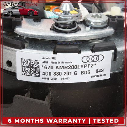 2012-2015 Audi A6 A7 S6 S7 Front Left Steering Wheel Airbag Brown 4G0880201G OEM