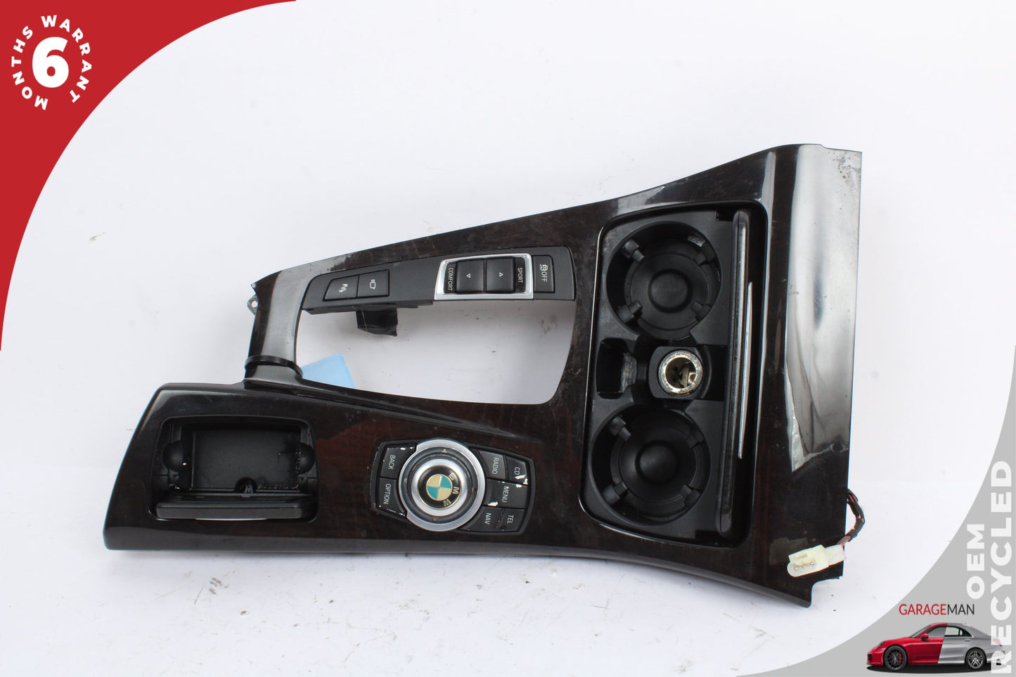 2011-2013 BMW 550i F10 Sedan Center Console Trim w/ iDrive Controler and Cup Holder 9206401