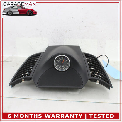 2011-2018 Porsche Cayenne 958 Front Center Dashboard Speaker Trim w/ Clock OEM