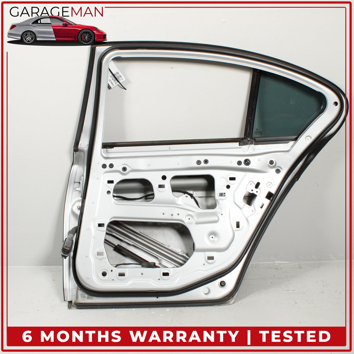 2009-2015 BMW 740i F01 Rear Right Passenger Side Door Shell Silver Metallic OEM