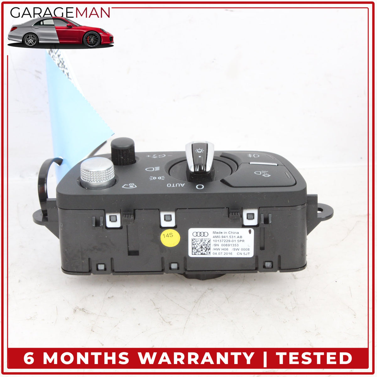 2017-2024 Audi Q7 A4 A5 S4 S5 Q5 SQ5 Headlight Control Switch 4M0941531AB OEM