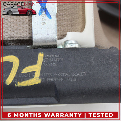 2010-2016 Porsche Panamera 970 Front Left Driver Side Seat Belt Beige OEM