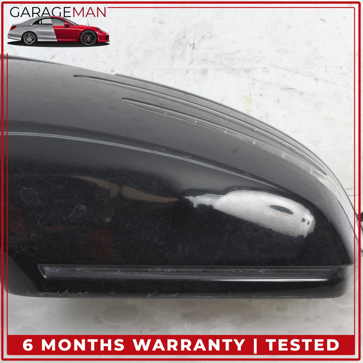 2010-2013 Mercedes W221 S550 Front Right Side Door Rear View Mirror Black OEM