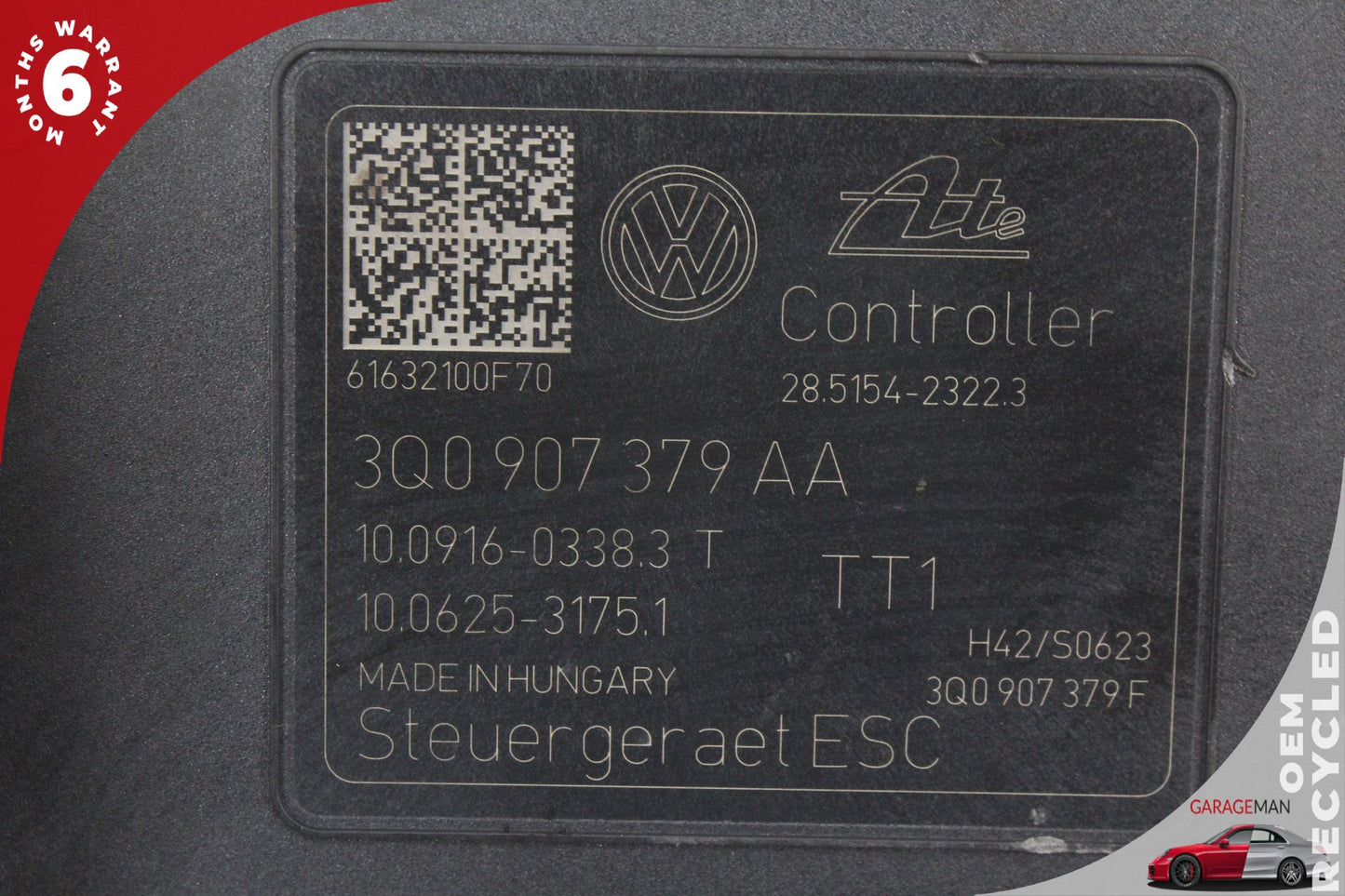 2015-2019 Audi A3 Volkswagen ABS Anti Lock Brake Pump Module 3Q0907379AA OEM