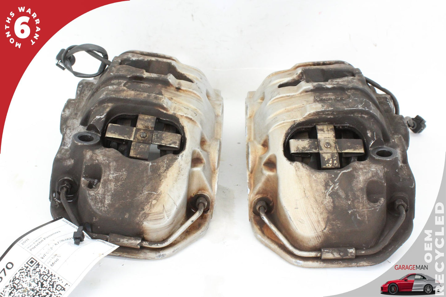 2010-2023 Porsche Panamera Sedan Front Left and Right Side Brake Caliper Set 7PP815123