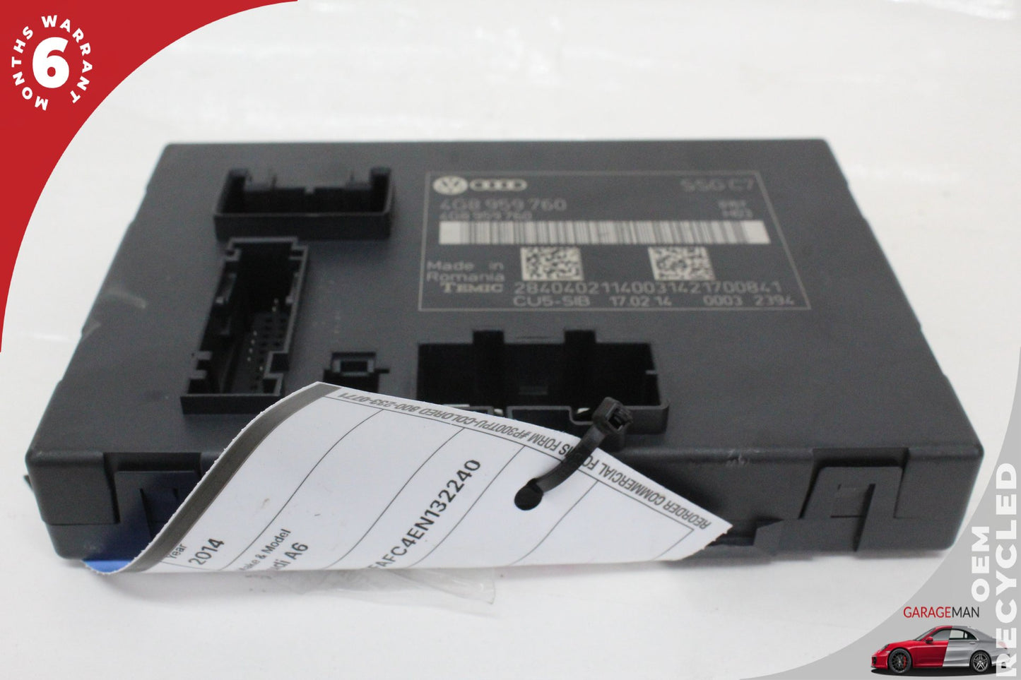 2012-2018 Audi A6 A7 Front Left Side Seat Control Module 4G8959760A OEM