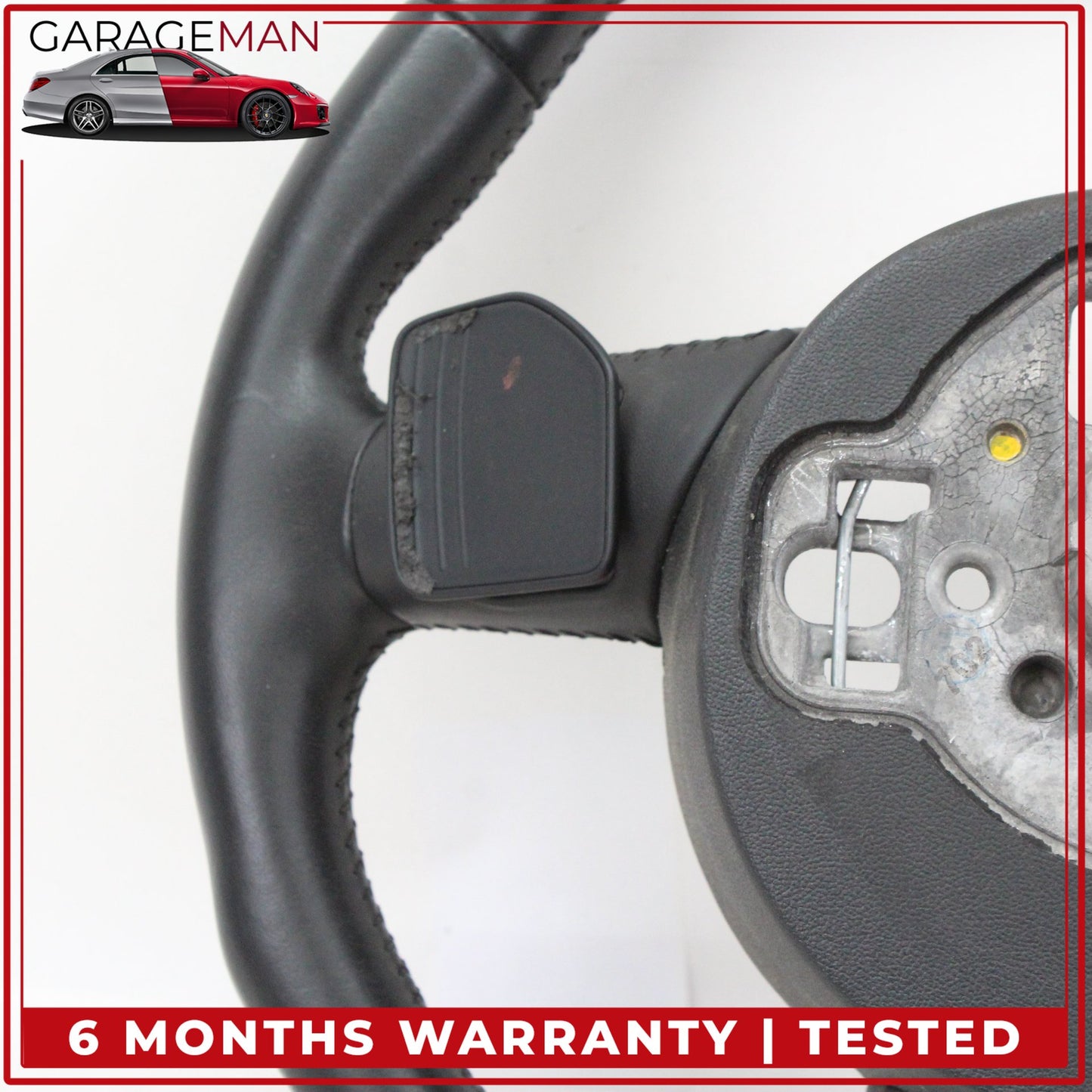 2012-2018 Audi A6 Front Left Steering Wheel w/ Paddle Shifters 4G0419091S OEM