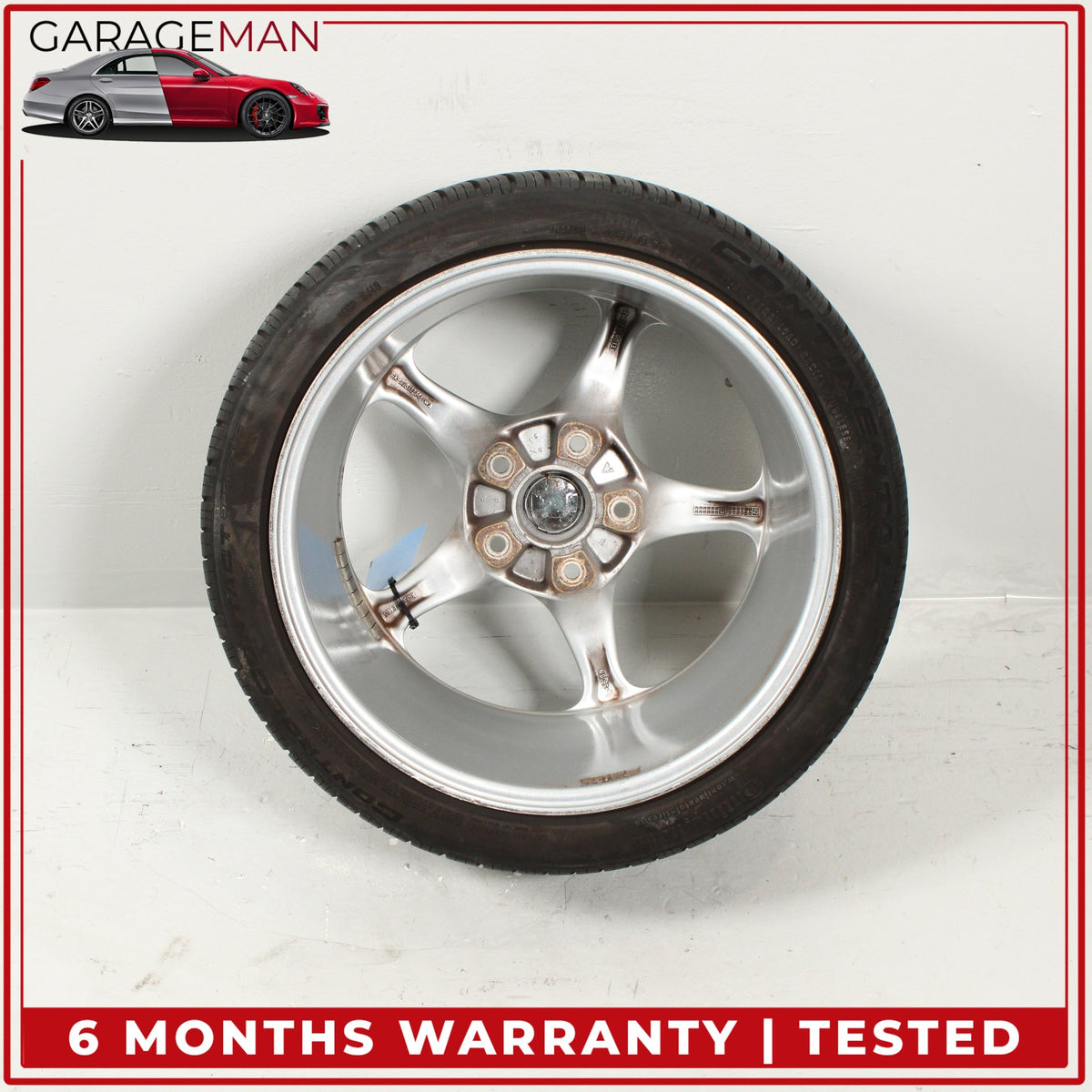 1998-2005 Porsche 911 996 Rear Wheel Rim w/ Continental Tire 10JX18 ET65 OEM