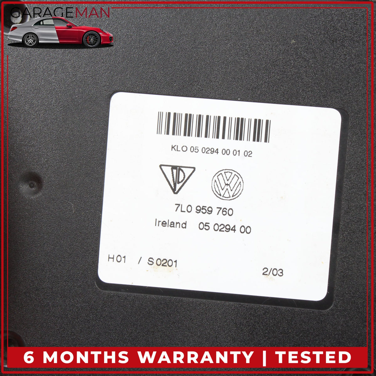 2003-2010 Porsche Cayenne 955 957 Front Seat Memory Control Module 7L0959760 OEM