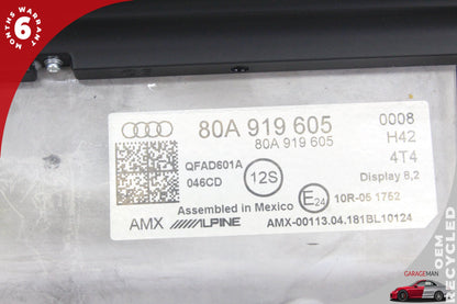 2018-2020 Audi Q5 SQ5 Front Center Dash Display Screen Monitor 80A919605 OEM