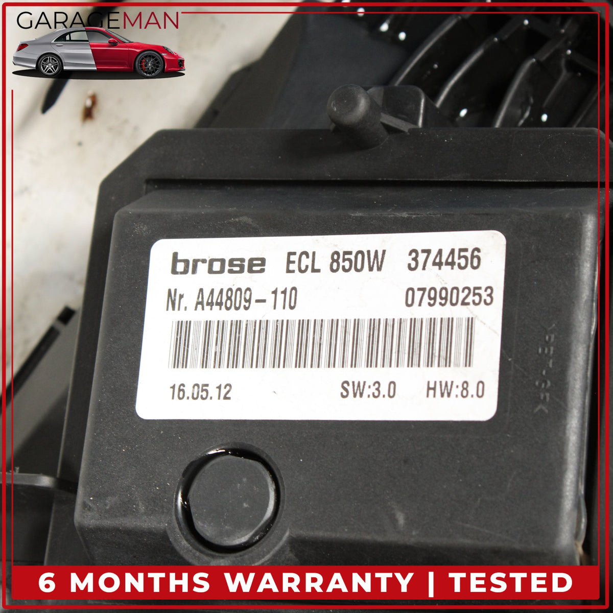 2012-2020 Mercedes C207 E550 Engine Radiator Cooling Fan Motor Assembly OEM