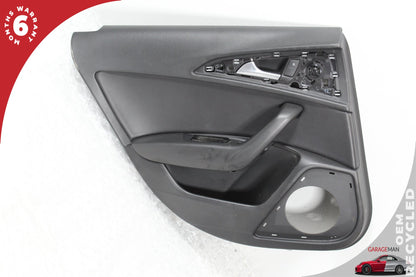 2012-2018 Audi A6 Rear Left Driver Side Interior Door Panel 4G0867221 OEM