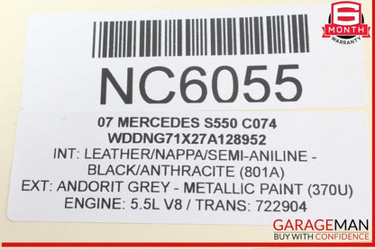 2007-2010 Mercedes-Benz S550 W221 Steering Wheel Airbag Black 2218210551