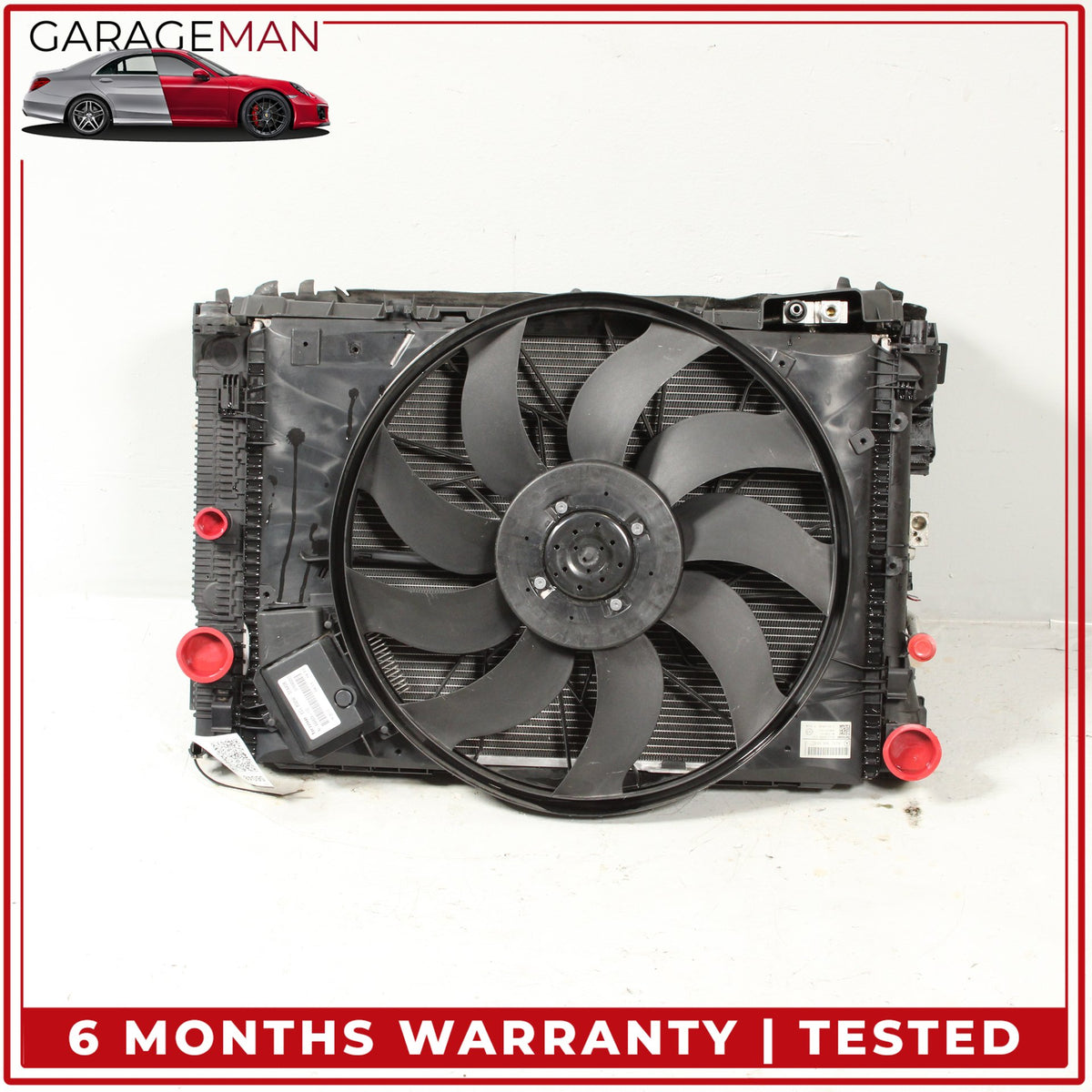 2012-2020 Mercedes C207 E550 Engine Radiator Cooling Fan Motor Assembly OEM