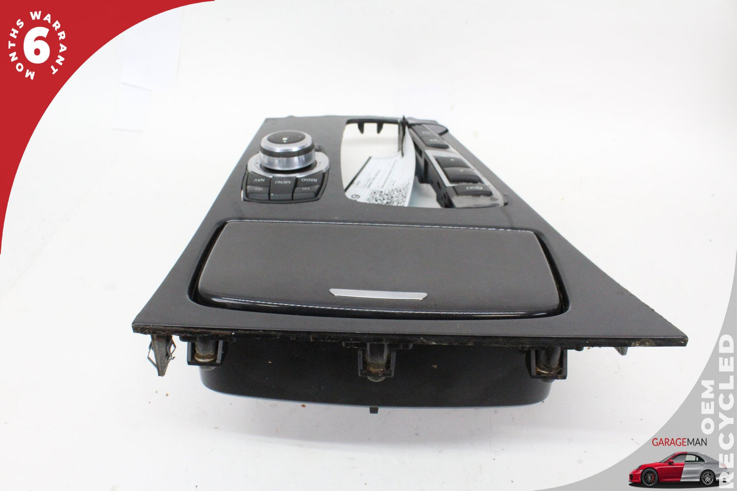2009-2015 BMW 750i Front Center Cupholder w/ Switches & Trim Cover 9113863 OEM