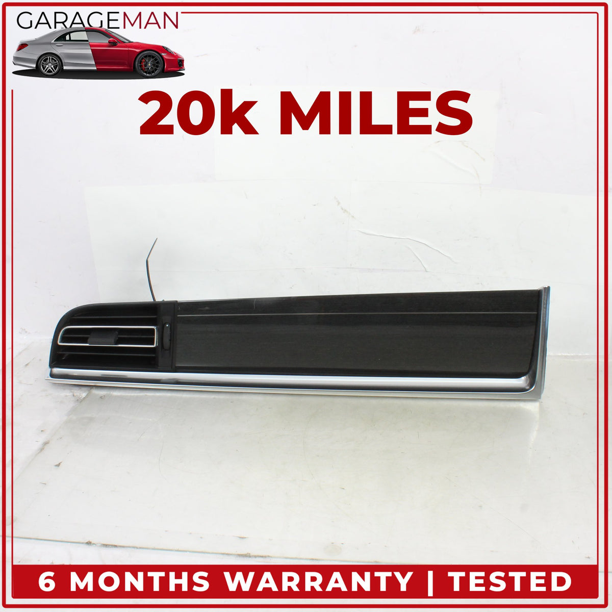 2019-2026 Porsche Macan 95B Front Dash Trim Cover Panel w/ AC A/C Air Vent OEM