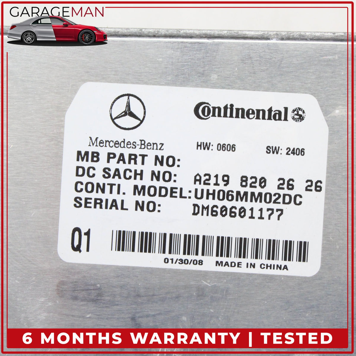 2006-2012 Mercedes W211 E350 Communication Control Module Unit 2198202626 OEM