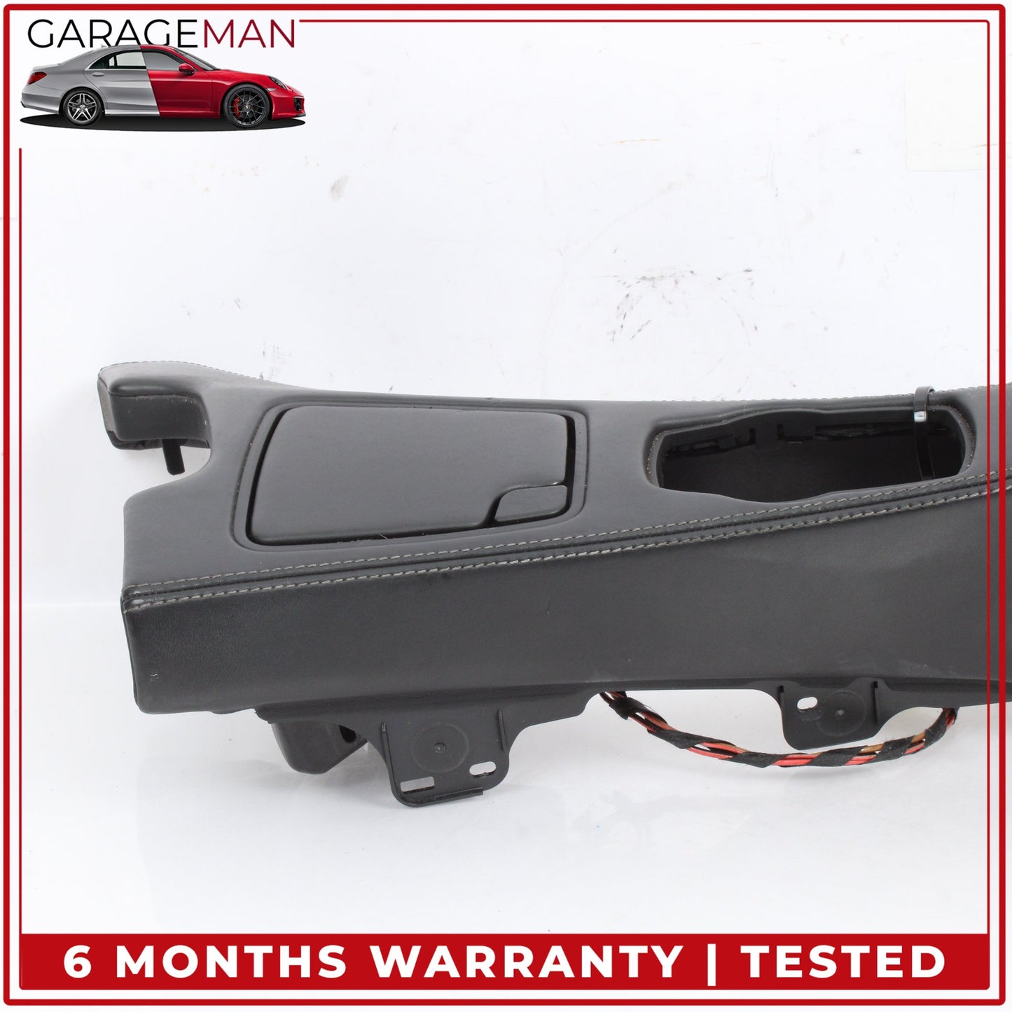 2012-2019 BMW 650i Center Console Trim Cover w/ Ashtray Black Nappa Leather OEM