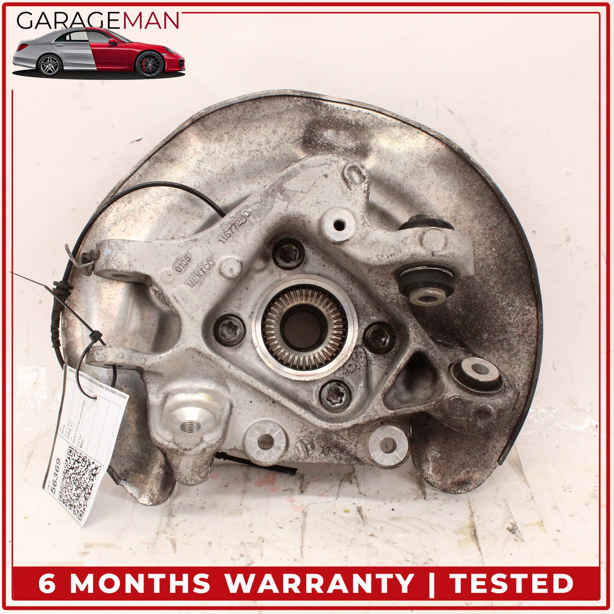 2018-2024 BMW X3 G01 AWD 3.0L Rear Right Spindle Knuckle Wheel Hub w/ Shield OEM