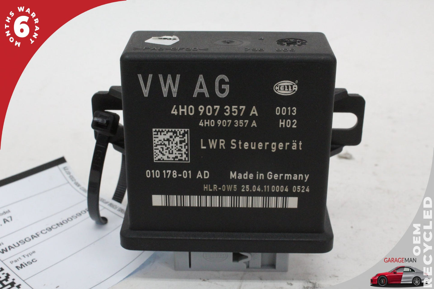 2011-2018 Audi A7 A6 S6 S7 Headlight Range Control Module Unit 4H0907357A OEM