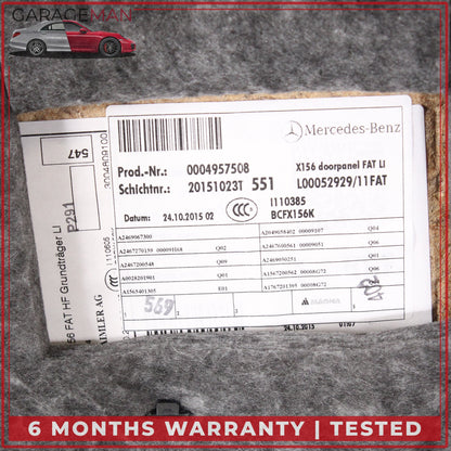 2015-2020 Mercedes X156 GLA250 Front Left Door Trim Panel w/ Control Switch OEM